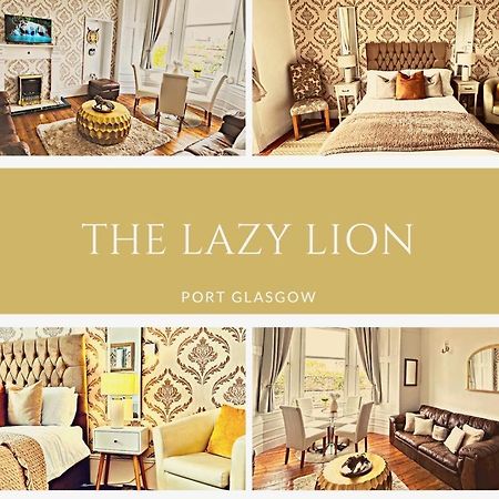 The Lazy Lion - Spacious 2 Bedroom - Town Centre Holiday Home Apartment Port Glasgow Dış mekan fotoğraf